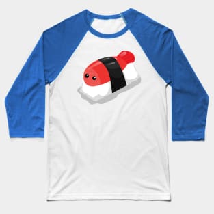 Cute Kawaii Shrimp Sushi Baseball T-Shirt